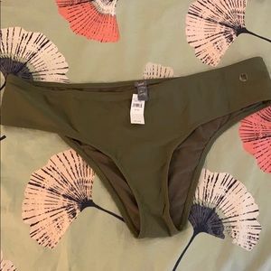 Army green swim bottoms